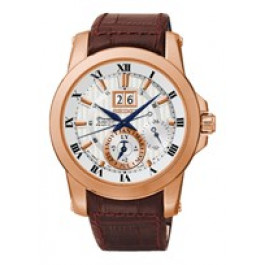 Correa de reloj Seiko 7D56-0AB0 / L0C8012P0 / SNP096P1 Cuero Marrón 21mm